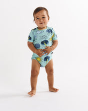 Load image into Gallery viewer, KIP &amp; CO - ORGANIC SHORT SLEEVE ROMPER - WEATHER REPORT
