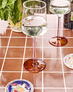 KIP & CO - VINO GLASS 2P SET - MARSHMALLOW AND MARMALADE
