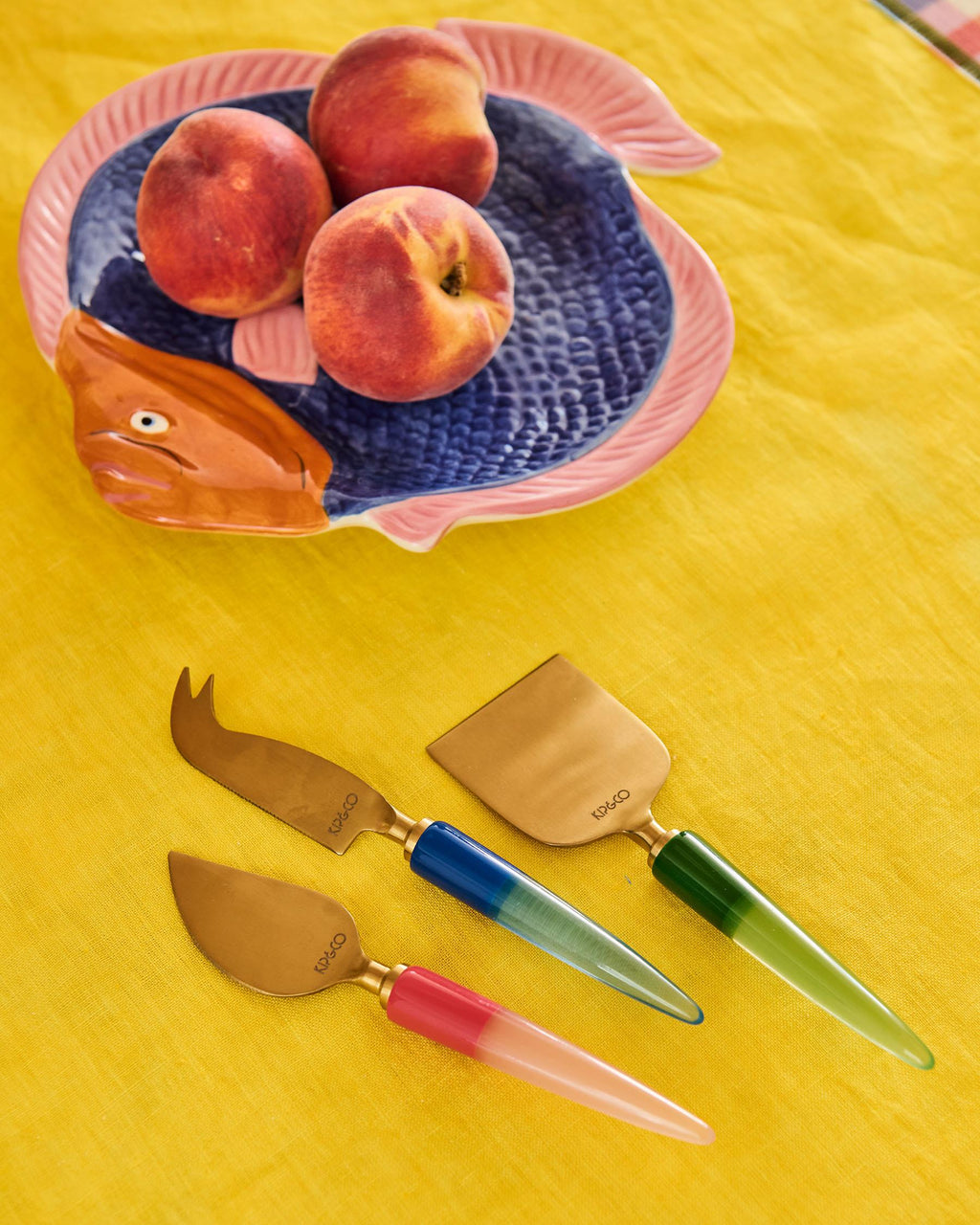KIP & CO - CHEESE KNIFE SET - BEJEWELLED