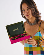 KIP & CO - SMALL VELVET JEWELLERY BOX - PRICKLY PEAR
