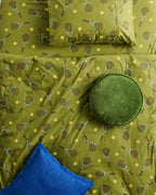 KIP & CO - VELVET PEA CUSHION - CAMPSITE