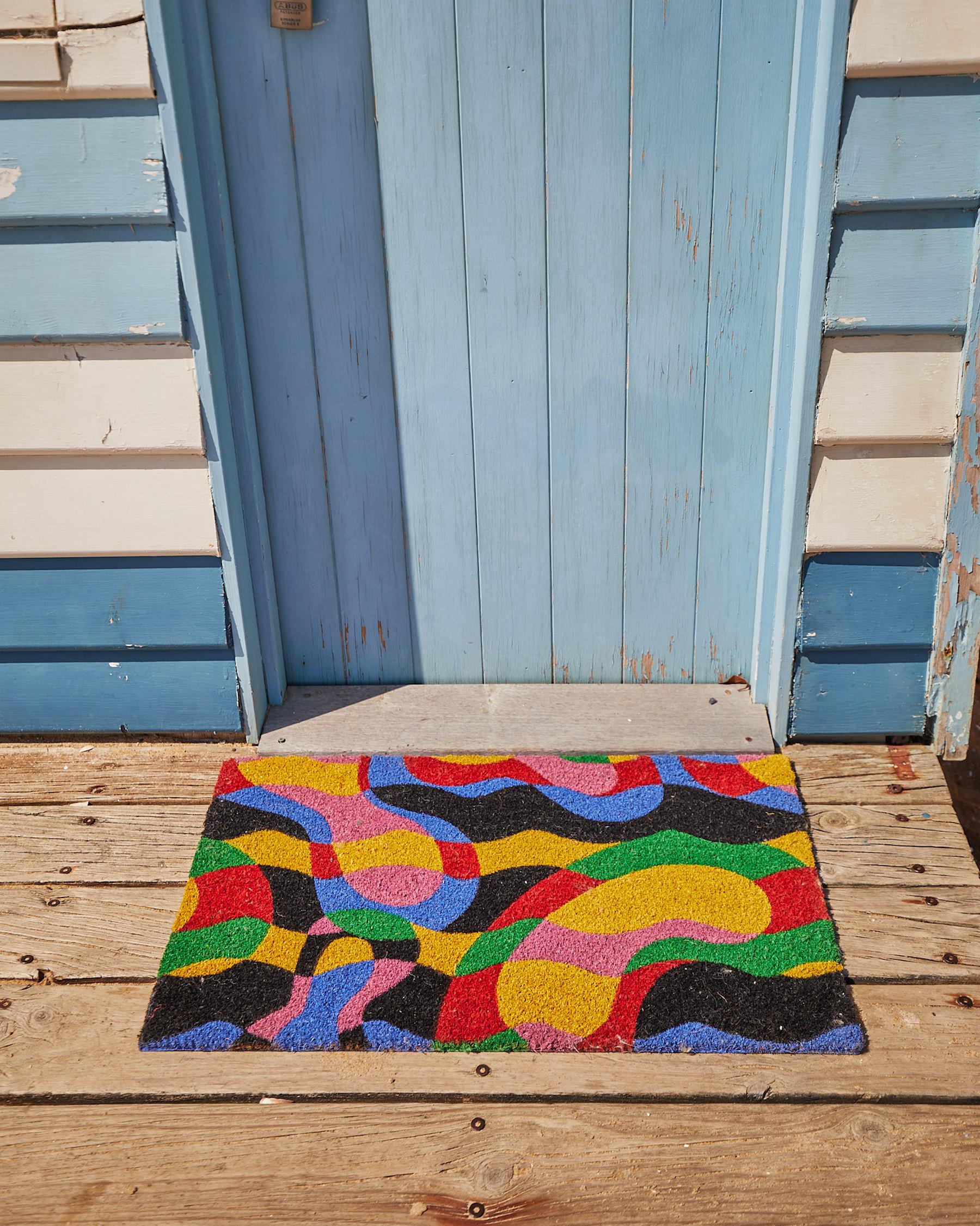 KIP & CO - COIR DOOR MAT - COLOUR ME HAPPY
