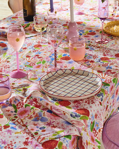 KIP & CO - RECTANGULAR LINEN TABLECLOTH -  MEANDERING MEADOW