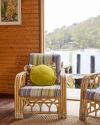 KIP & CO - VELVET PEA CUSHION - PEAR