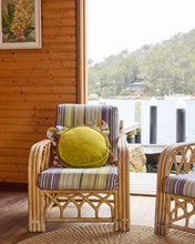 Load image into Gallery viewer, KIP &amp; CO - VELVET PEA CUSHION - PEAR
