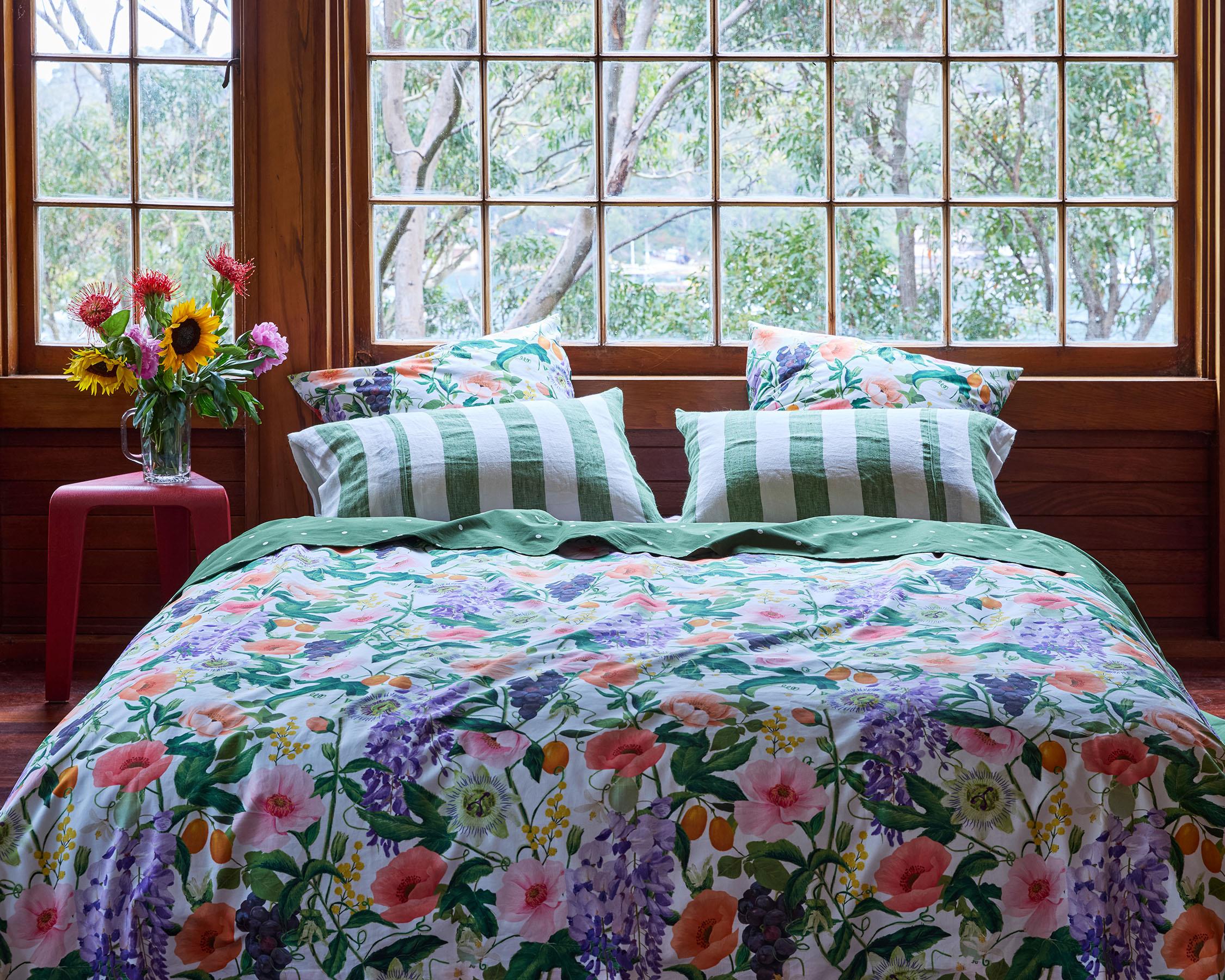 KIP & CO - ORGANIC COTTON QUILT COVER - SPRING IN THE AIR