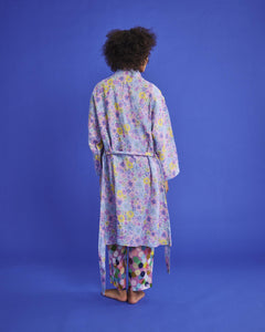 KIP & CO - S/M LINEN ROBE - BUNCH OF FUN