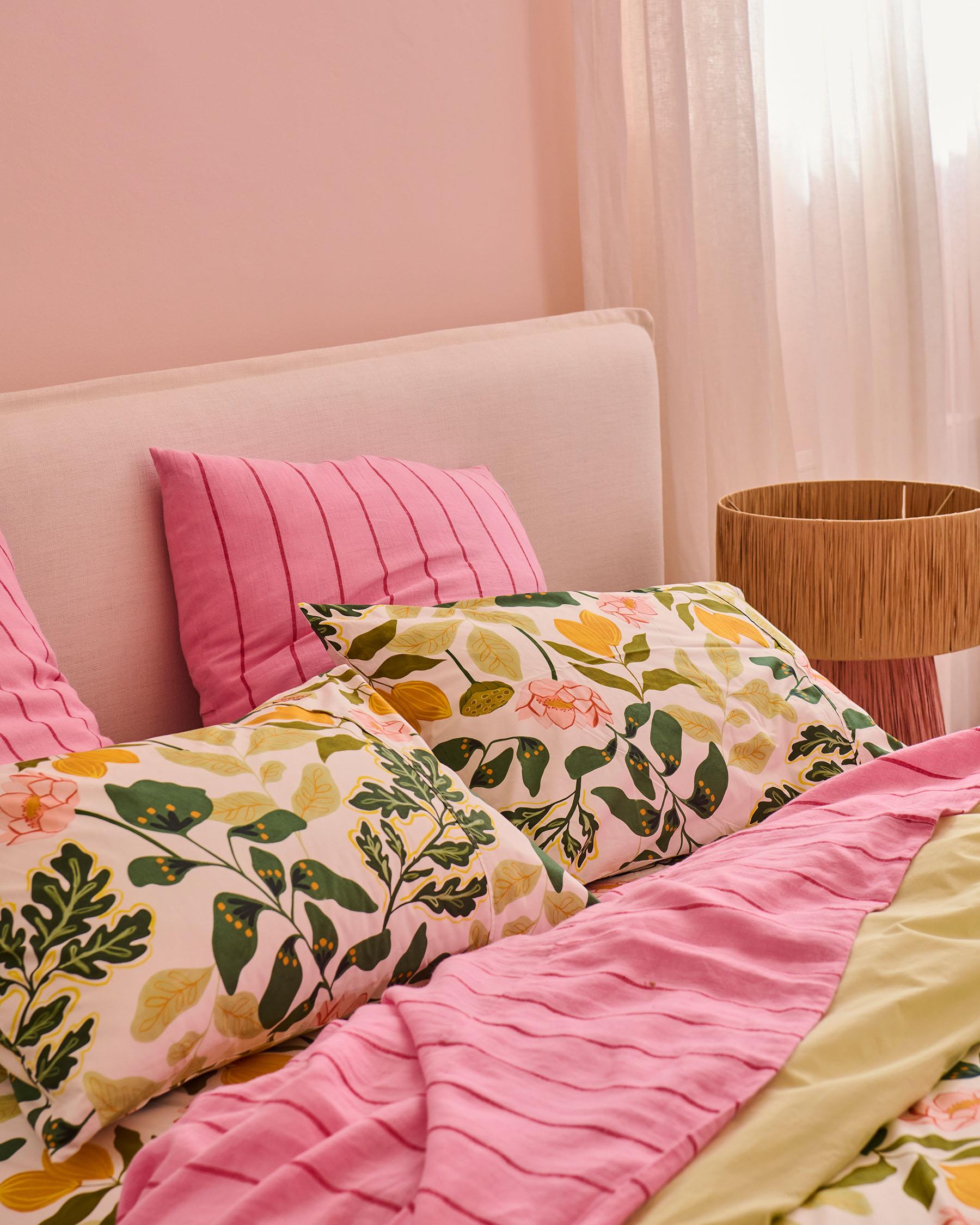 KIP & CO - ORGANIC COTTON PILLOWCASES 2P STD - WANDER