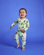 Load image into Gallery viewer, KIP &amp; CO - ORGANIC LONG SLEEVE ZIP ROMPER - FARM FRIENDS
