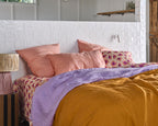 KIP & CO - LINEN PILLOWCASES 2P STD - CORAL BLOSSOM