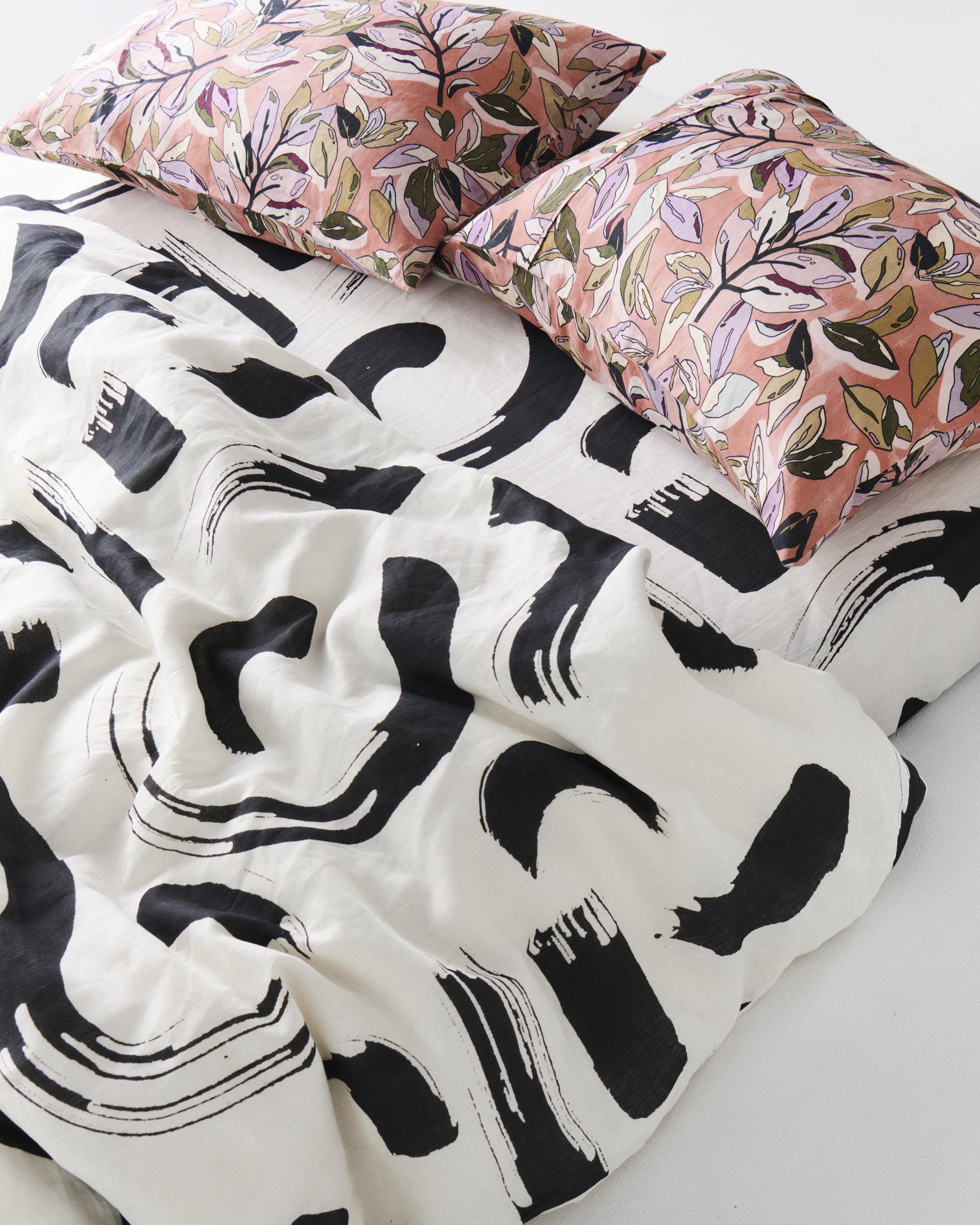 KIP & CO - LINEN PILLOWCASES 2P STD SET - COSTA RICA