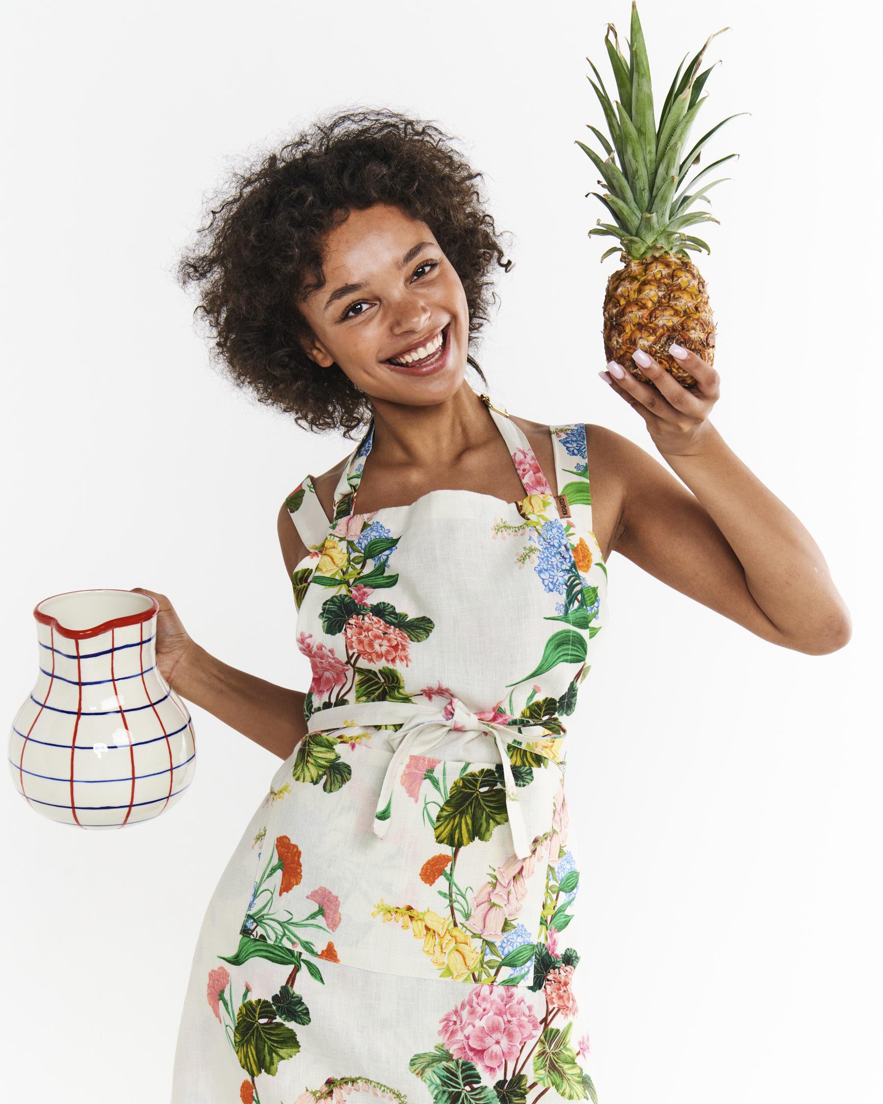KIP & CO - LINEN APRON - BOUQUET BEAUTY