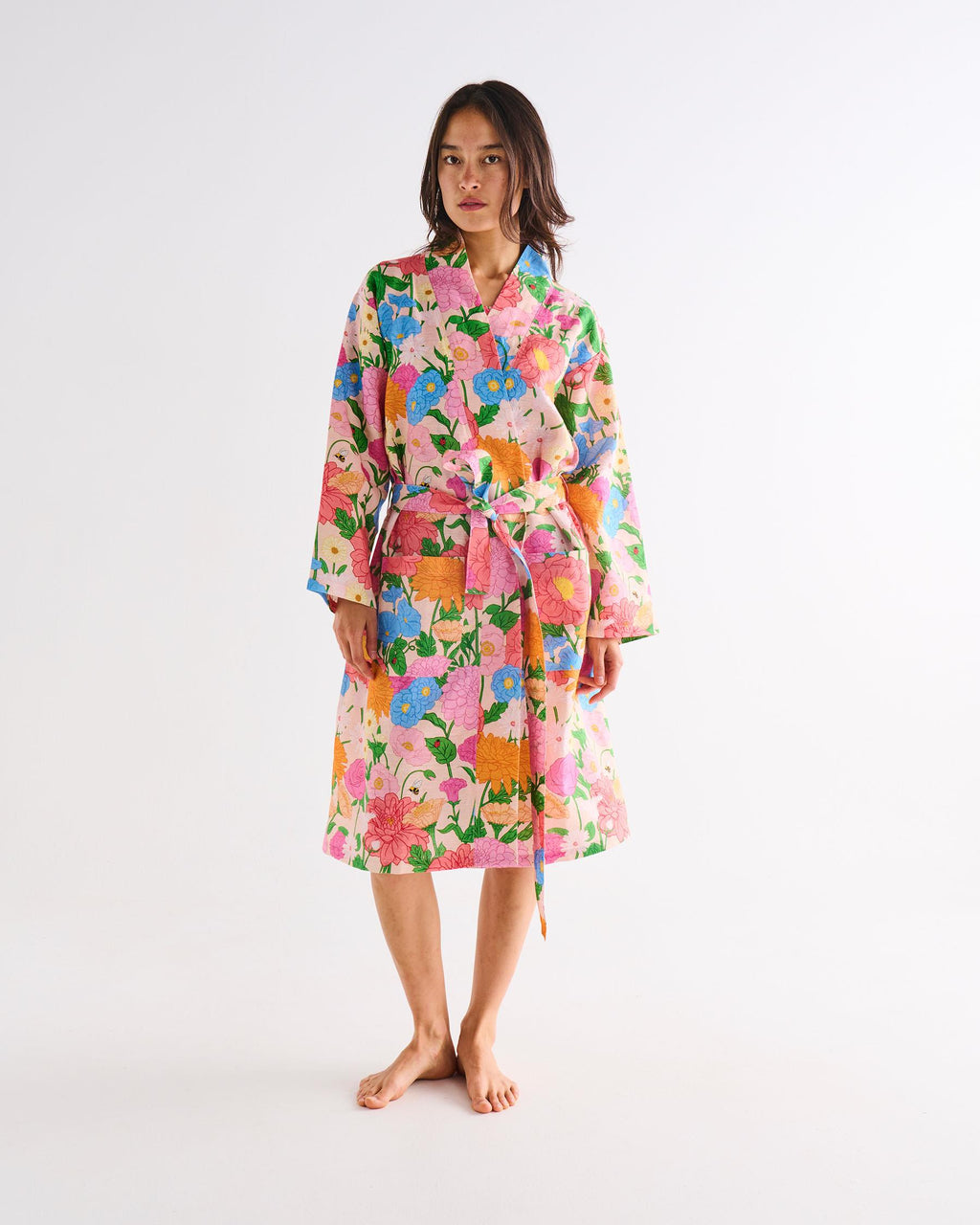 KIP & CO - LINEN ROBE - FOLLOW THE SUN
