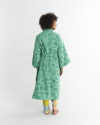 KIP & CO - S/M TERRY BATH ROBE - JADE ROCK POOL