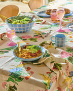 KIP & CO - ROUND LINEN TABLECLOTH -  BOUQUET BEAUTY