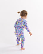 KIP & CO - ORGANIC LONG SLEEVE ZIP ROMPER - BUNCH OF FUN