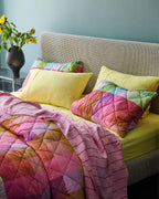 KIP & CO - ORGANIC COTTON QUILTED PILLOWCASES 2P STD - PONZA TARTAN