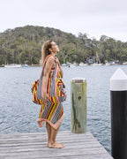 KIP & CO - TERRY OVERSIZED BEACH BAG - CASABLANCA STRIPE