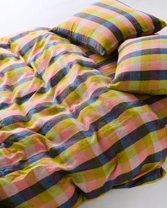 KIP & CO - LINEN KING QUILT COVER - FLORIDA TARTAN