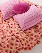 KIP & CO - VELVET PEA CUSHION - PINK LOVE