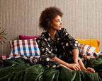 KIP & CO - VELVET QUILT COVER - KOMBU GREEN
