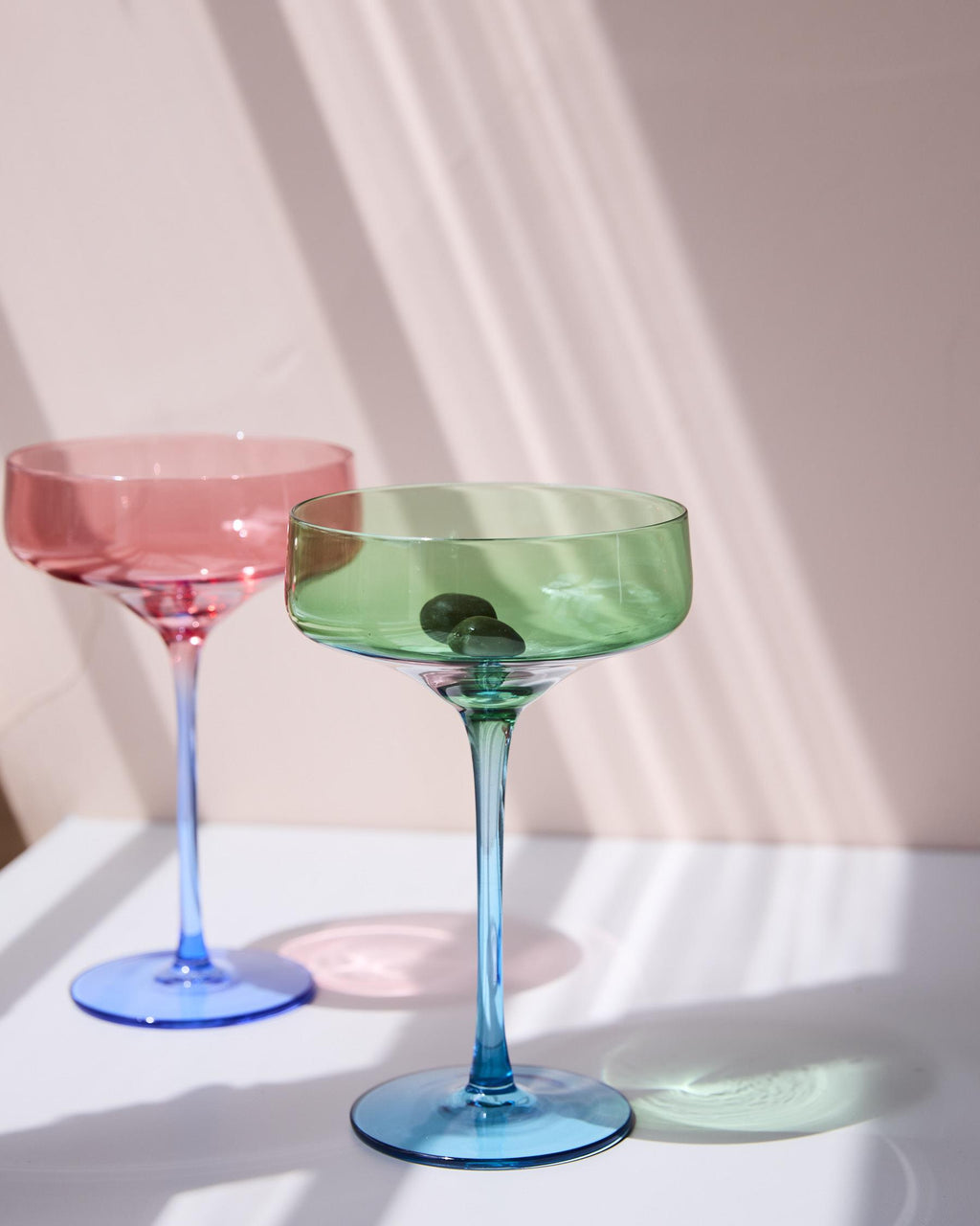 KIP & CO - MARGARITA GLASS 2P SET - PISTACHIO CRUSH