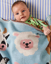 Load image into Gallery viewer, KIP &amp; CO - COTTON KNITTED BLANKET - FARM FRIENDS
