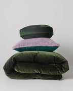KIP & CO - VELVET QUILT COVER - KOMBU GREEN