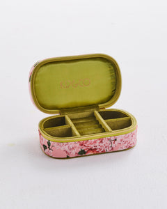 KIP & CO - TRAVEL VELVET JEWELLERY BOX - ROSE GARDEN