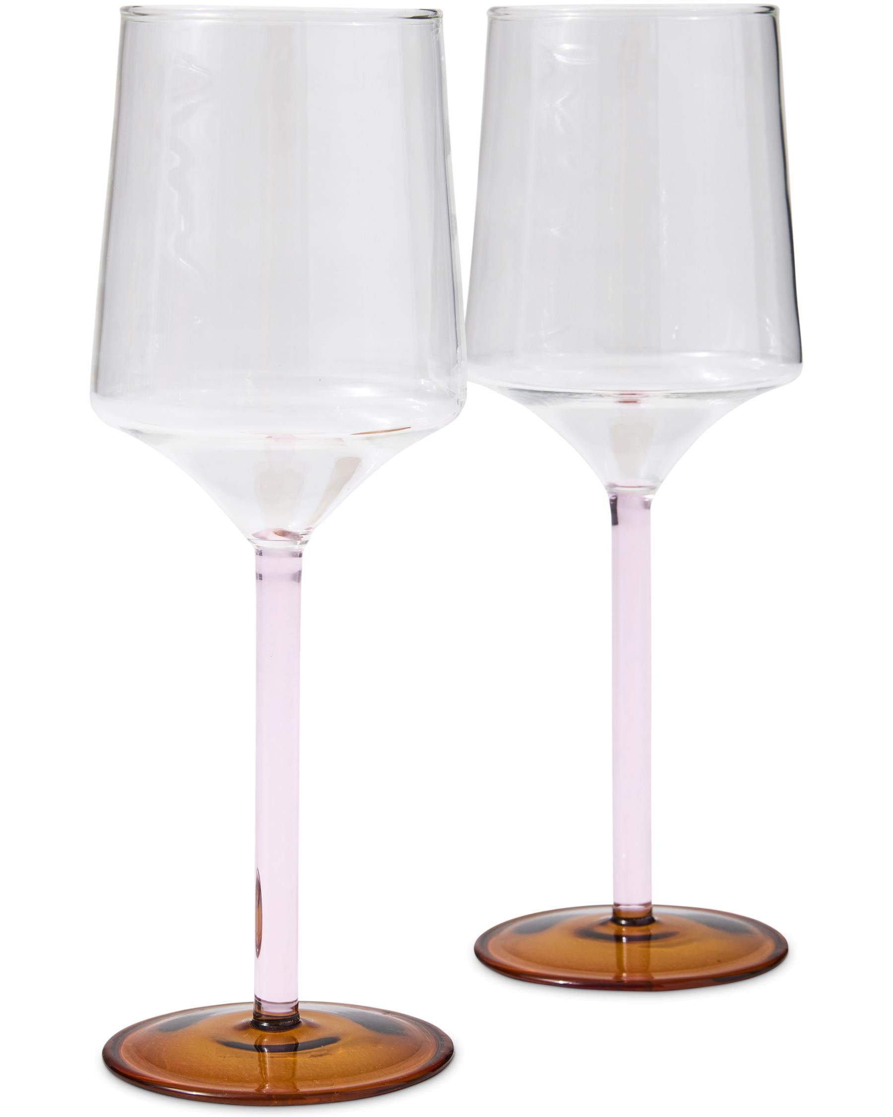 KIP & CO - VINO GLASS 2P SET - MARSHMALLOW AND MARMALADE