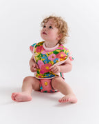 KIP & CO - ORGANIC COTTON BIB - FOLLOW THE SUN YELLOW