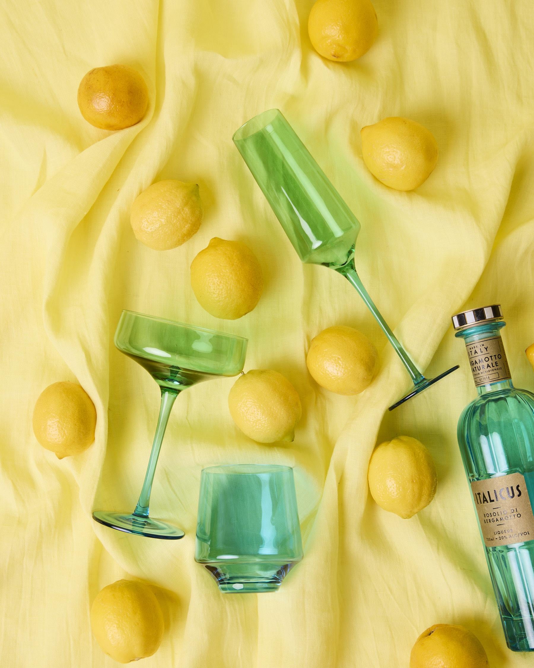 KIP & CO - MARGARITA GLASS 2P SET - PISTACHIO CRUSH