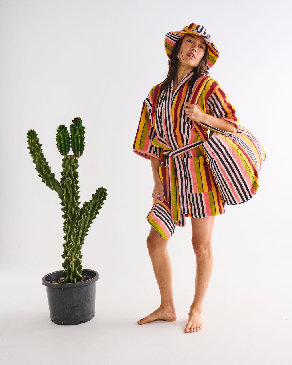 KIP & CO - TERRY OVERSIZED BEACH BAG - CASABLANCA STRIPE
