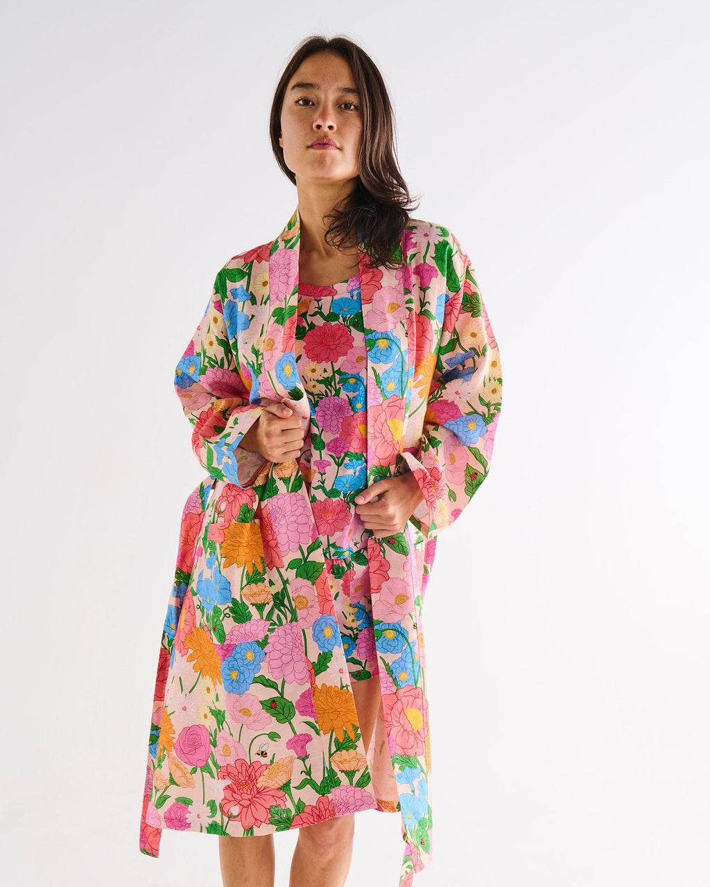 KIP & CO - LINEN ROBE - FOLLOW THE SUN