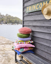 Load image into Gallery viewer, KIP &amp; CO - VELVET PEA CUSHION - PEACH PIE
