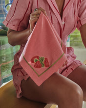 Load image into Gallery viewer, KIP &amp; CO - EMBROIDERED LINEN 4P NAPKIN SET - BERRY BLISS
