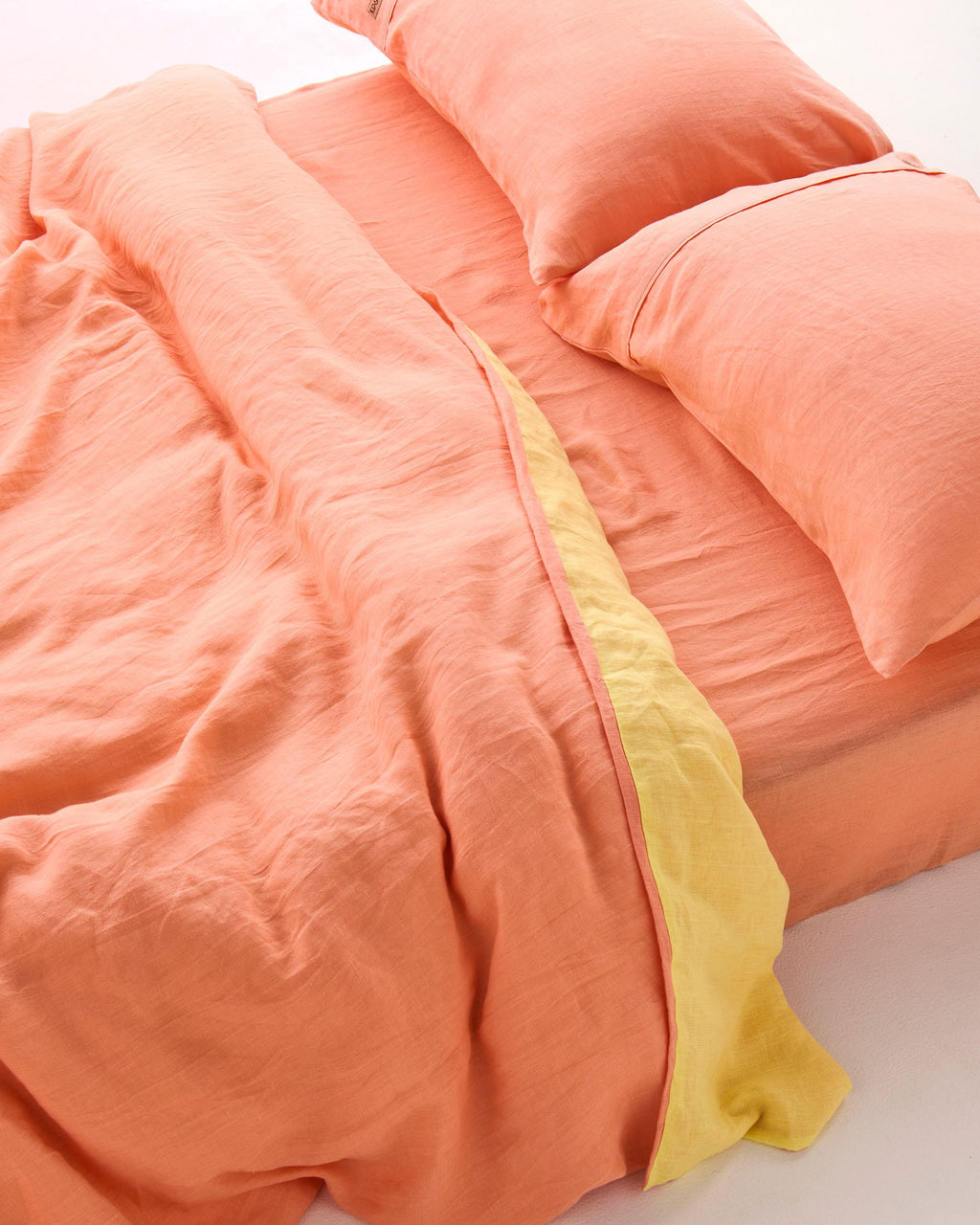 KIP & CO - LINEN PILLOWCASES 2P STD - CORAL BLOSSOM