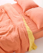 KIP & CO - LINEN PILLOWCASES 2P STD - CORAL BLOSSOM