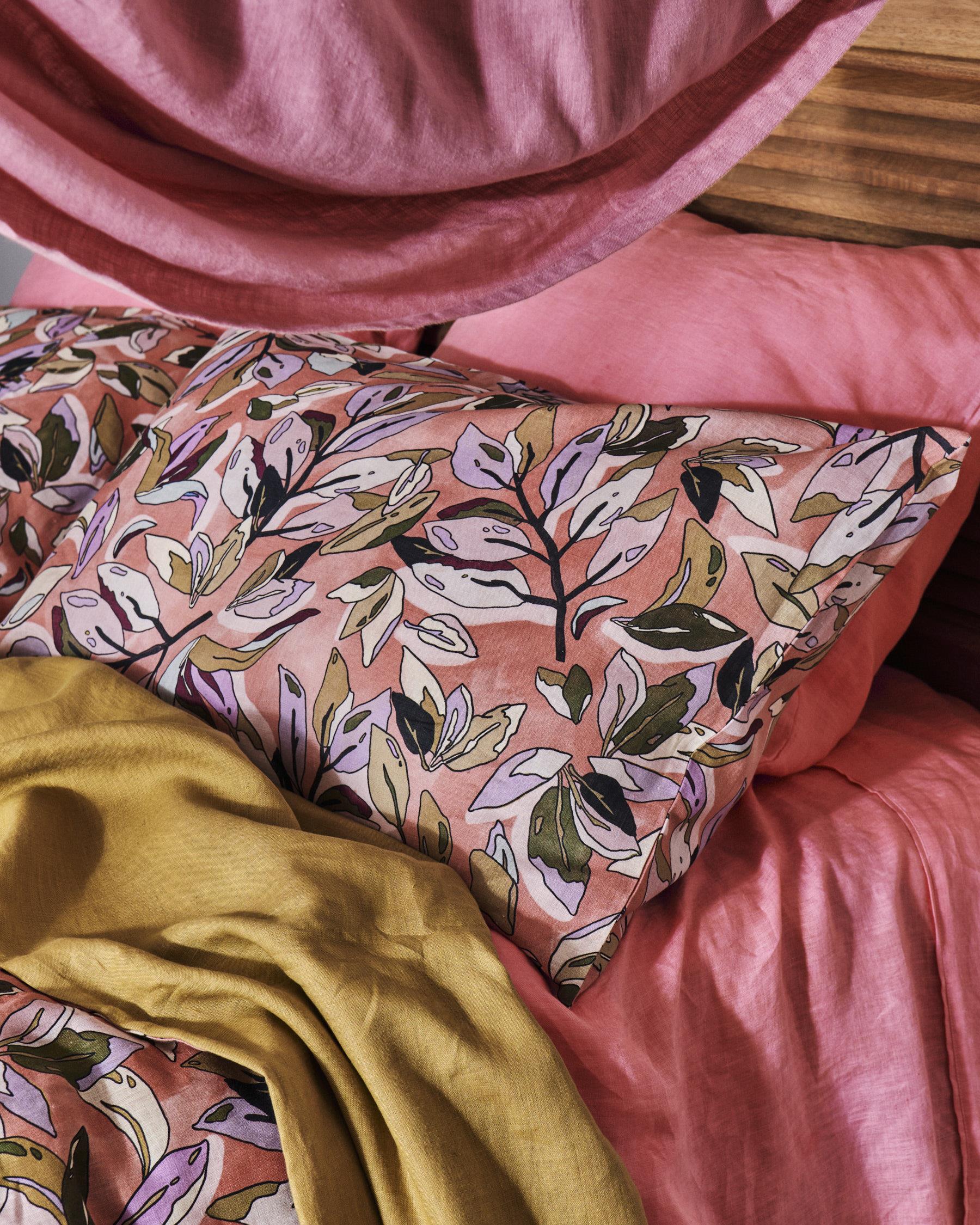KIP & CO - LINEN PILLOWCASES 2P STD SET - COSTA RICA