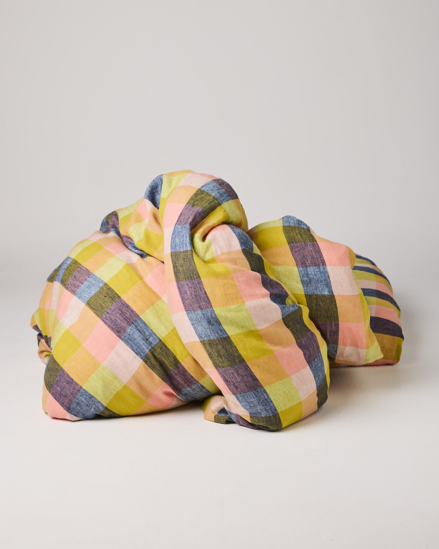 KIP & CO - LINEN KING QUILT COVER - FLORIDA TARTAN