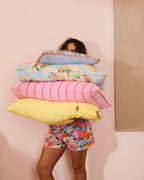 KIP & CO - LINEN PILLOWCASES 2P STD - LEMON BUTTER