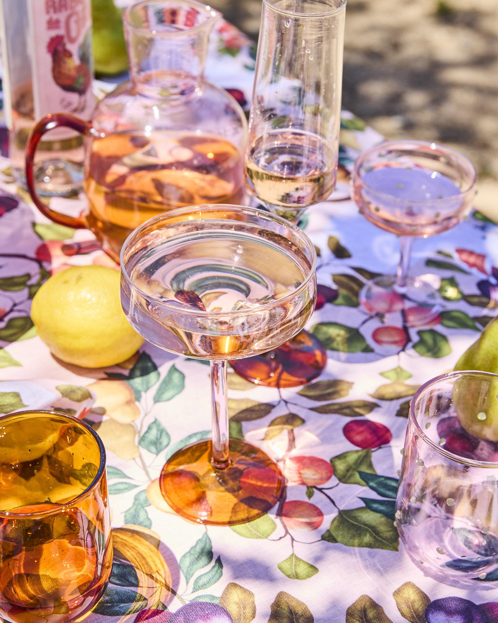 KIP & CO - MARGARITA GLASS 2P SET - MARSHMALLOW AND MARMALADE