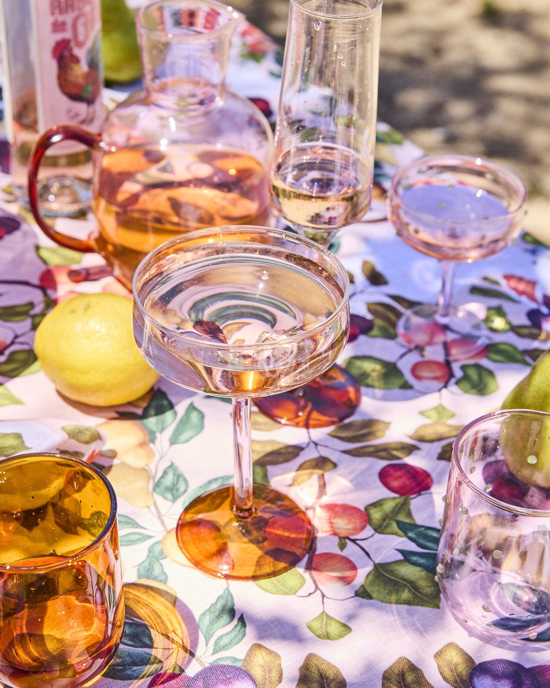 KIP & CO - MARGARITA GLASS 2P SET - MARSHMALLOW AND MARMALADE