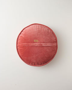KIP & CO - VELVET PEA CUSHION - PEACH PIE