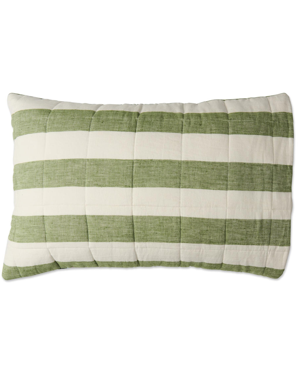 KIP & CO - REVERSIBLE LINEN QUILTED PILLOWCASES 2P STD - SPRING IN THE AIR