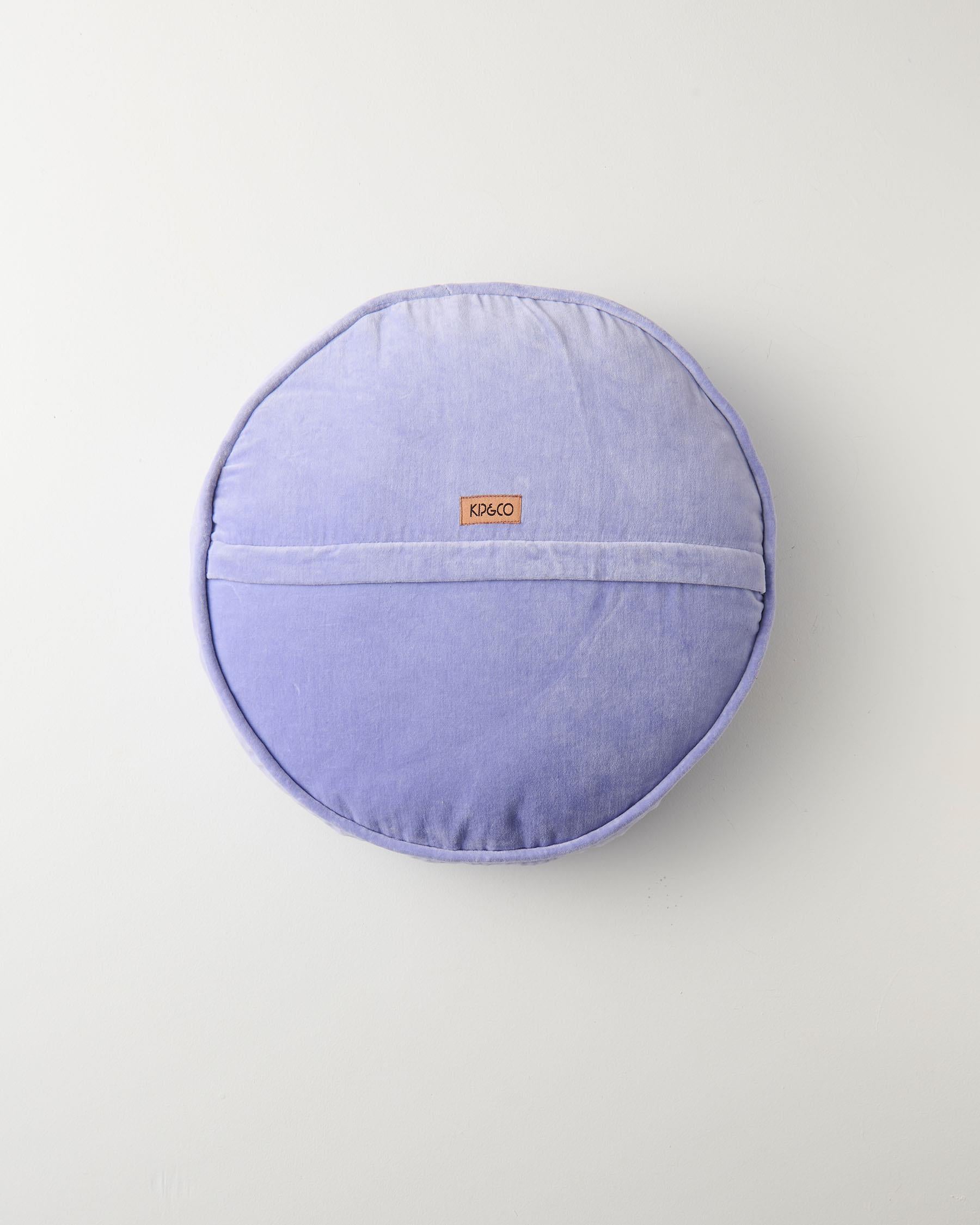 KIP & CO - VELVET PEA CUSHION - JACARANDA