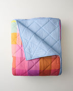 KIP & CO - ORGANIC COTTON QUILTED BEDSPREAD LARGE - PONZA TARTAN