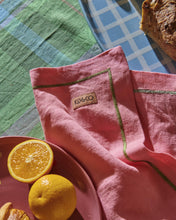 Load image into Gallery viewer, KIP &amp; CO - EMBROIDERED LINEN 4P NAPKIN SET - BERRY BLISS
