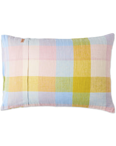 KIP & CO - LINEN PILLOWCASES 2P STD SET - CORFU TARTAN