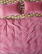 KIP & CO -  2P STD VELVET PILLOW CASE SET - DUSTY ROSE